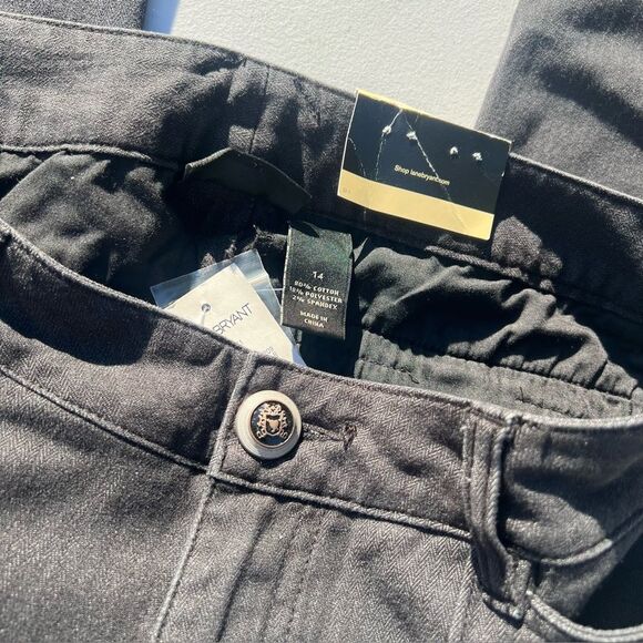 Lane Bryant Dark Gray Flare Pants - Picture 3 of 4